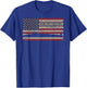 USS Benjamin Franklin SSBN 640 Nuclear Submarine USA Flag T-Shirt - T-Shirt | Royal
