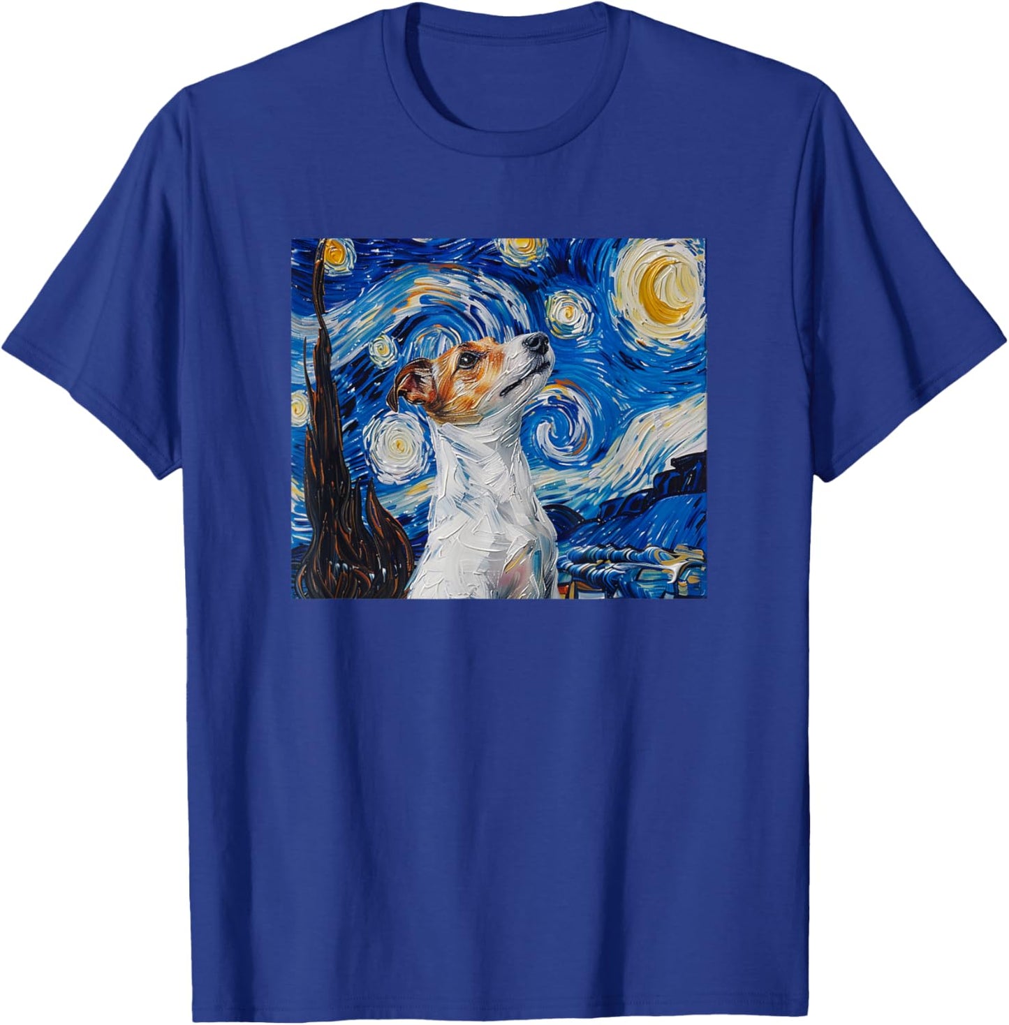 JRT Dog Lover Starry Night Jack Russell Lover T-Shirt - T-Shirt | Royal