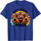 Vintage Not Today Heifer Funny Smiling Cow Sunflowers T-Shirt - T-Shirt | Royal