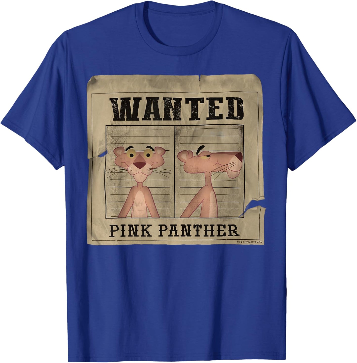 The Pink Panther Wanted Poster Small T-Shirt - T-Shirt | Royal