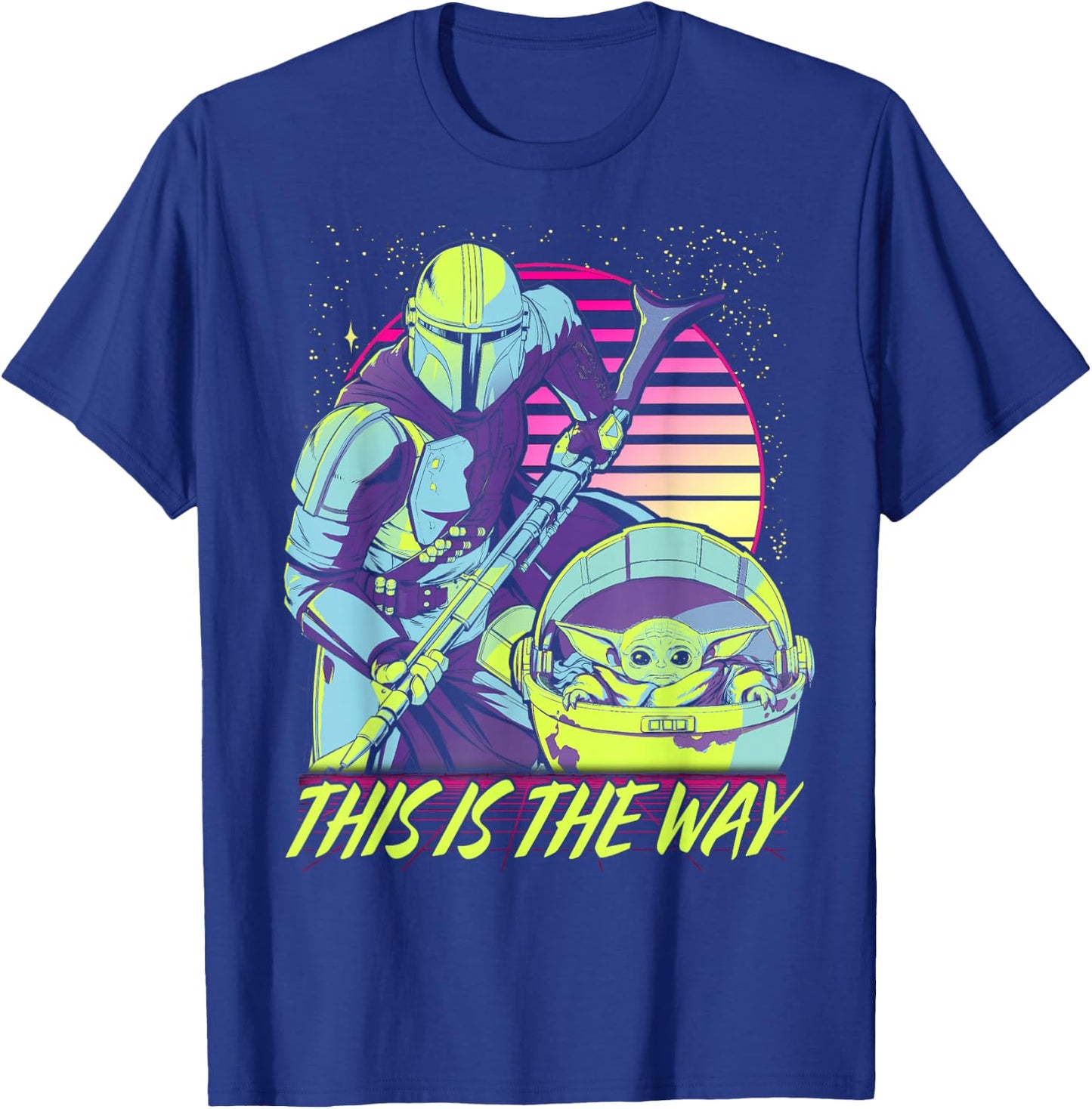 Star Wars The Mandalorian The Child This Is The Way Neon T-Shirt - T-Shirt | Royal