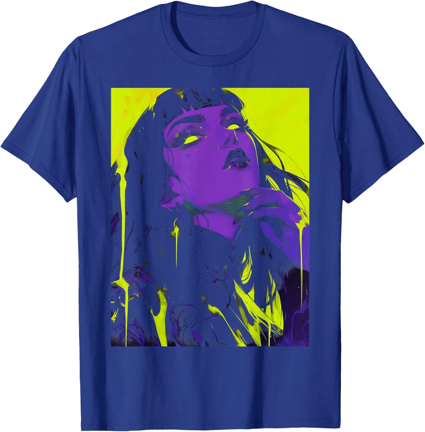 Cybergoth Cybercore Grunge Punk Goth Girl Alt Anime Manga T-Shirt - T-Shirt | Royal