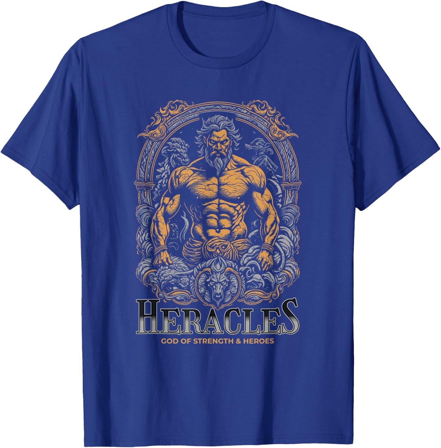 Heracles God of Strength and Heroes Greek Mythology T-Shirt - T-Shirt | Royal