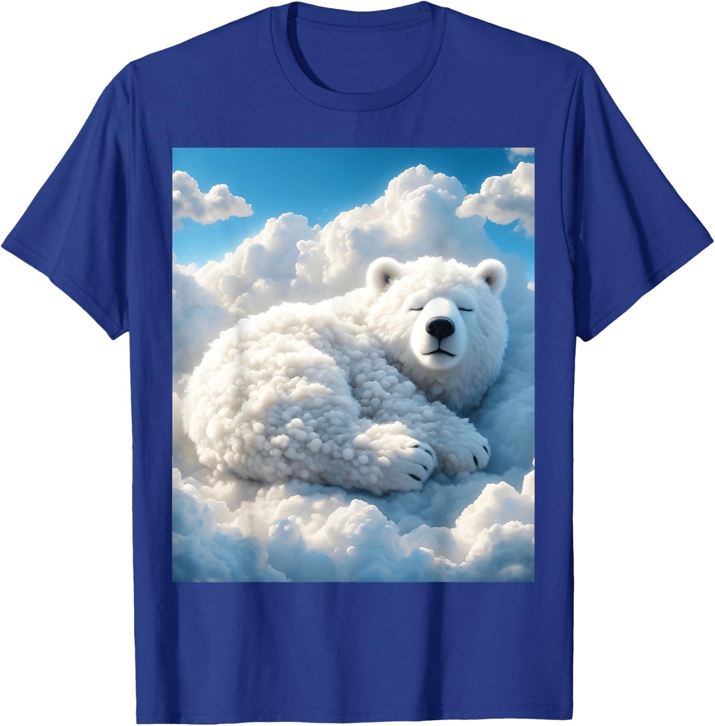 Fantasy Cute Bear Clouds Sky T-Shirt - T-Shirt | Royal