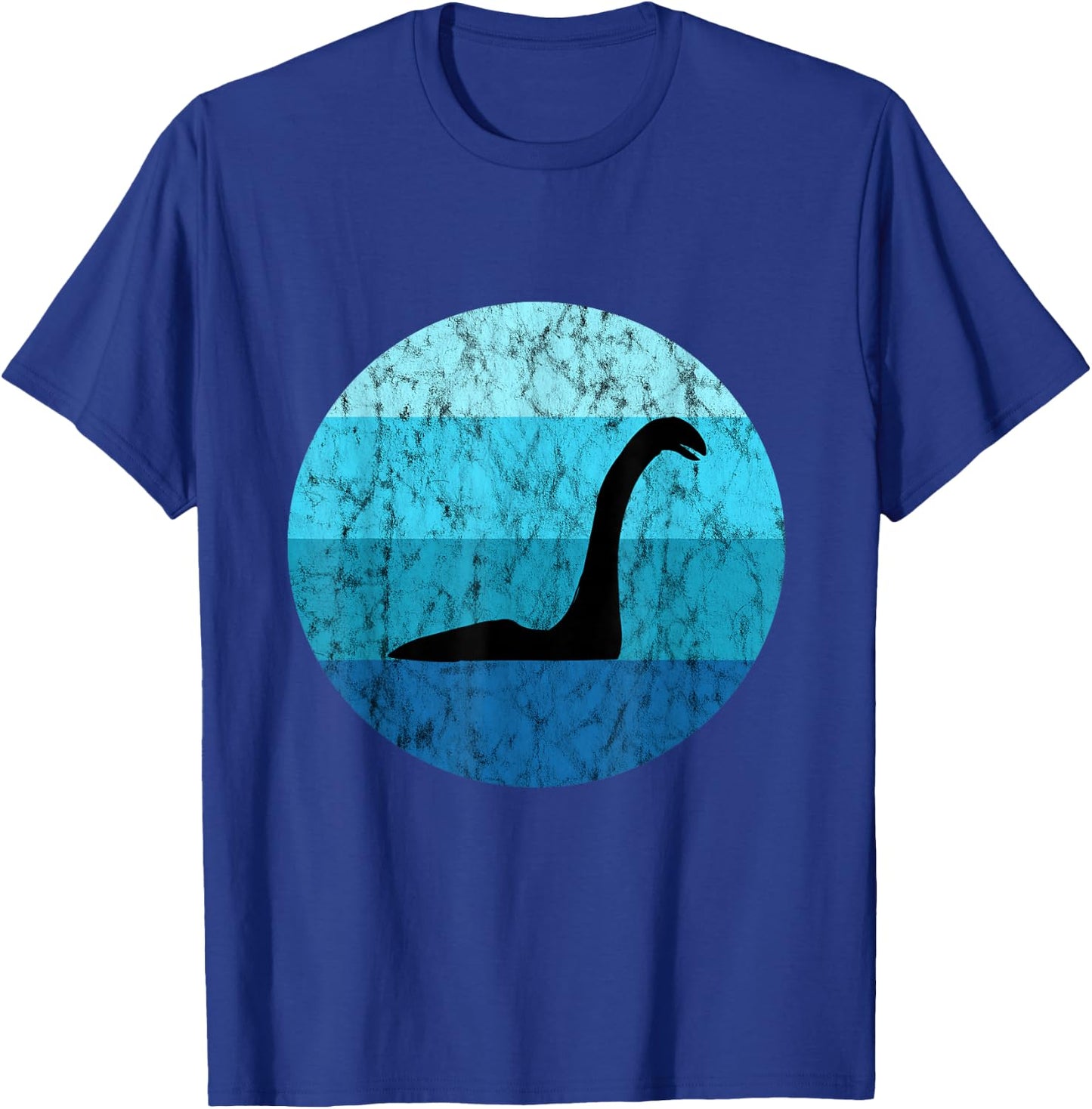 Nessie Retro Vintage Ocean Scotland Loch Ness Lake Monster T-Shirt - T-Shirt | Royal