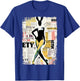Magazin Cover Vintage Girl Bunny Collage Sexy Model Pin-up T-Shirt - T-Shirt | Royal