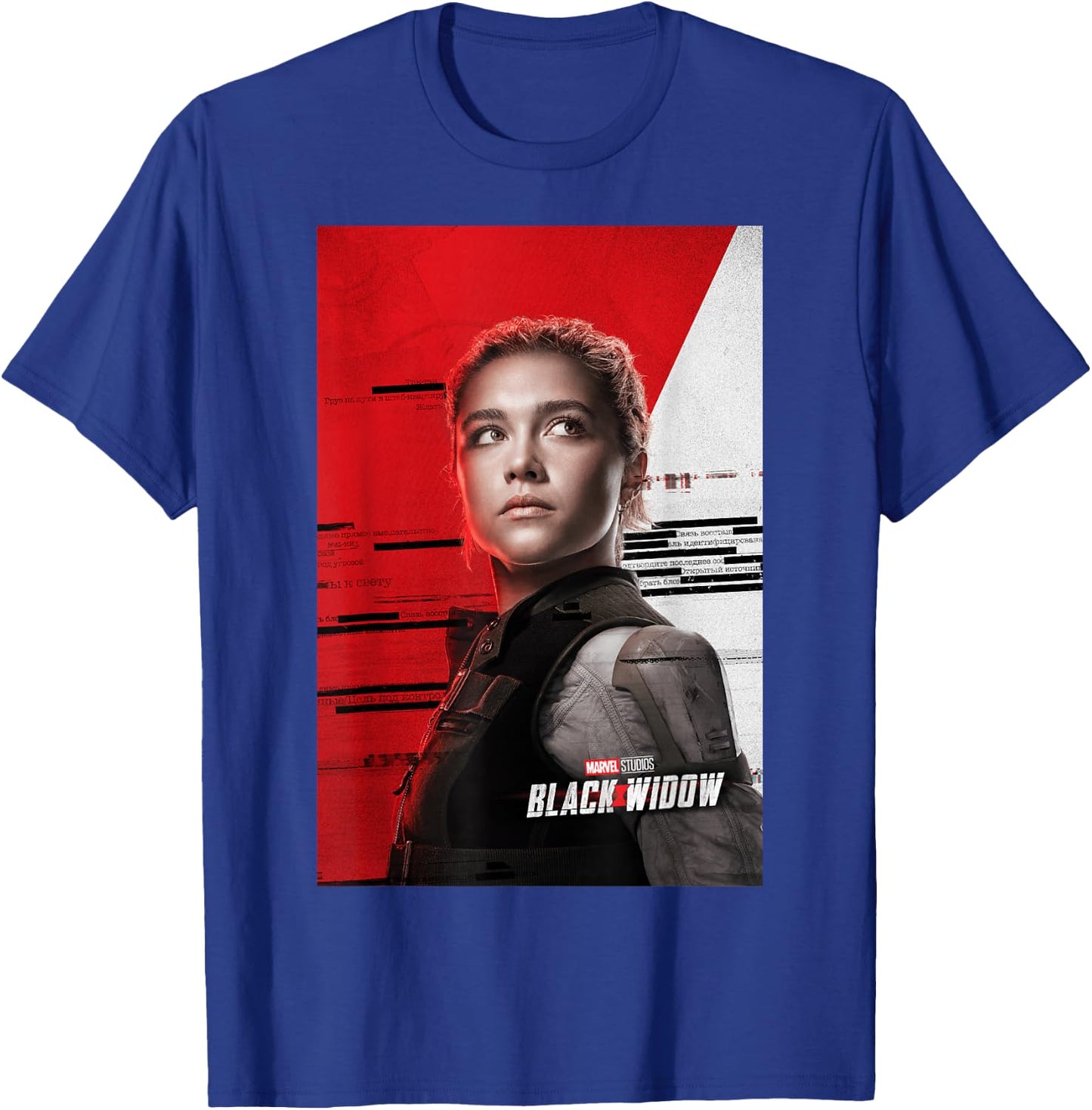 Marvel Black Widow Yelena Belova Character Poster T-Shirt - T-Shirt | Royal