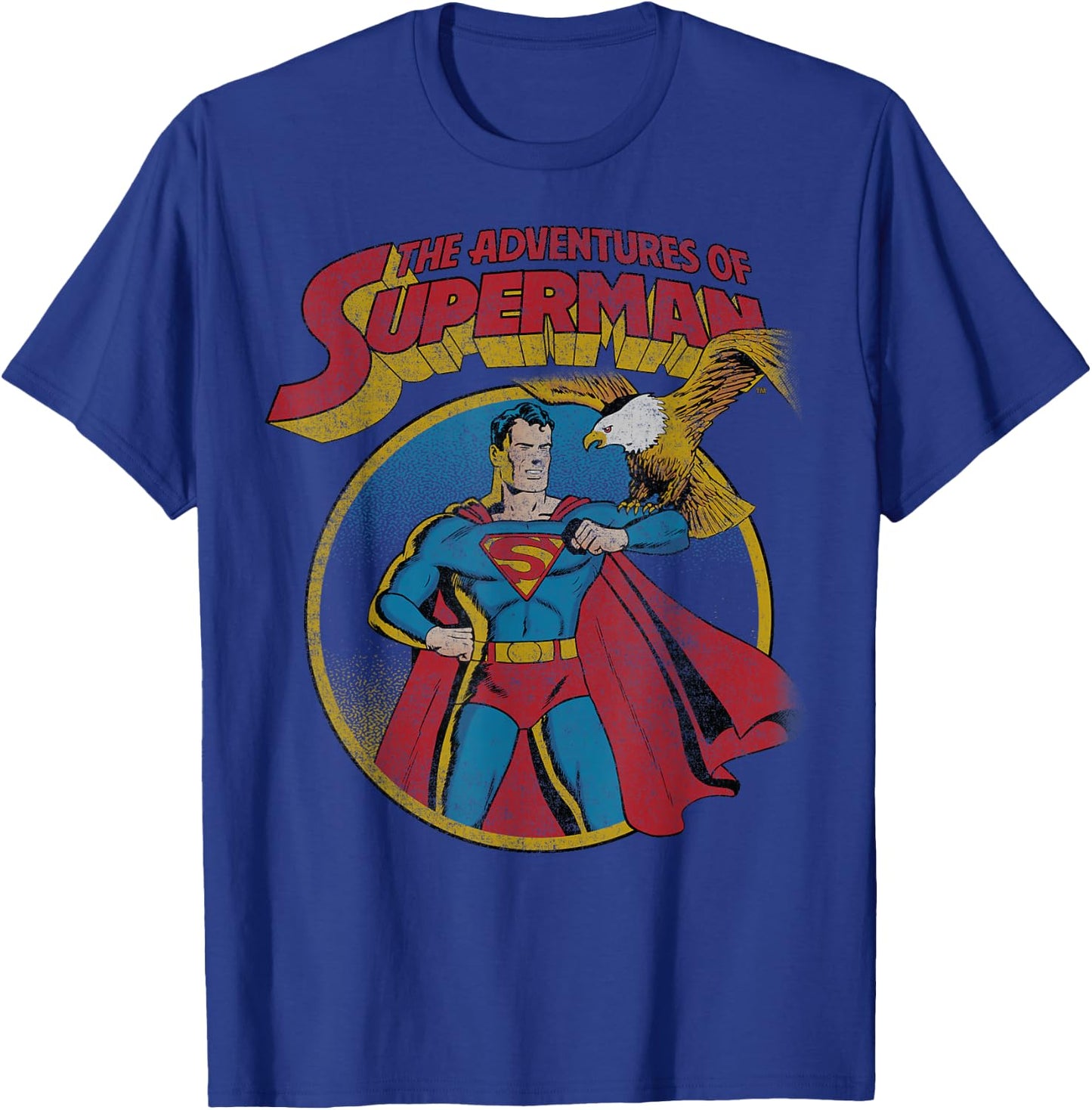 DC Comics Superman With Eagle T-Shirt - T-Shirt | Royal