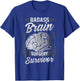 Badass Brain Surgery Survivor Neurosurgery Recovery Fun Gift T-Shirt - T-Shirt | Royal