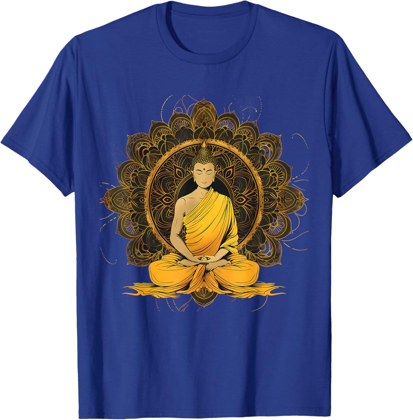 Zen Buddha Meditation Hindu Spiritual Mandala Buddhist T-Shirt - T-Shirt | Royal
