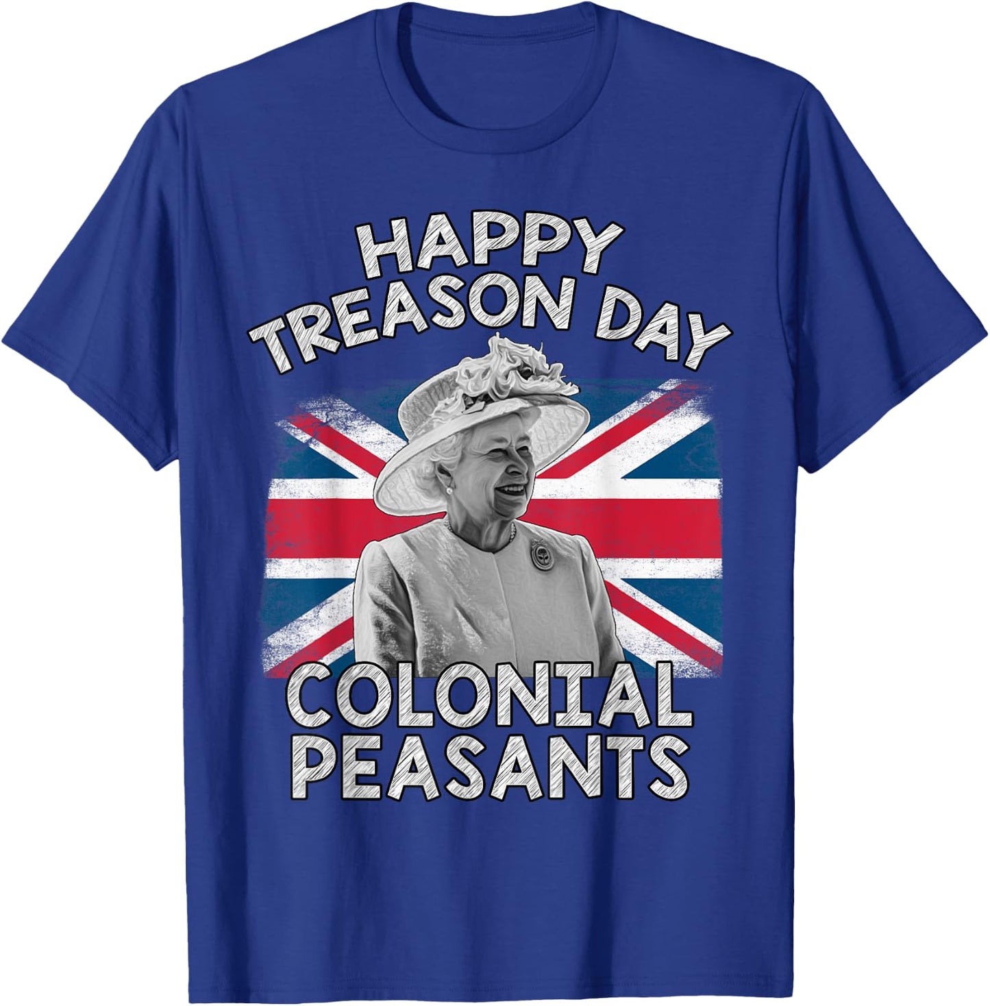 Happy Treason Day Colonial Peasants USA 4th of July UK Queen Kids Men T-Shirt - T-Shirt | Royal