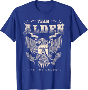 Team ALDEN Lifetime Member - ALDEN Last Name T-Shirt - T-Shirt | Royal