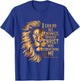 Christian I Can Do All Things Through Christ Lion Faith T-Shirt - T-Shirt | Royal