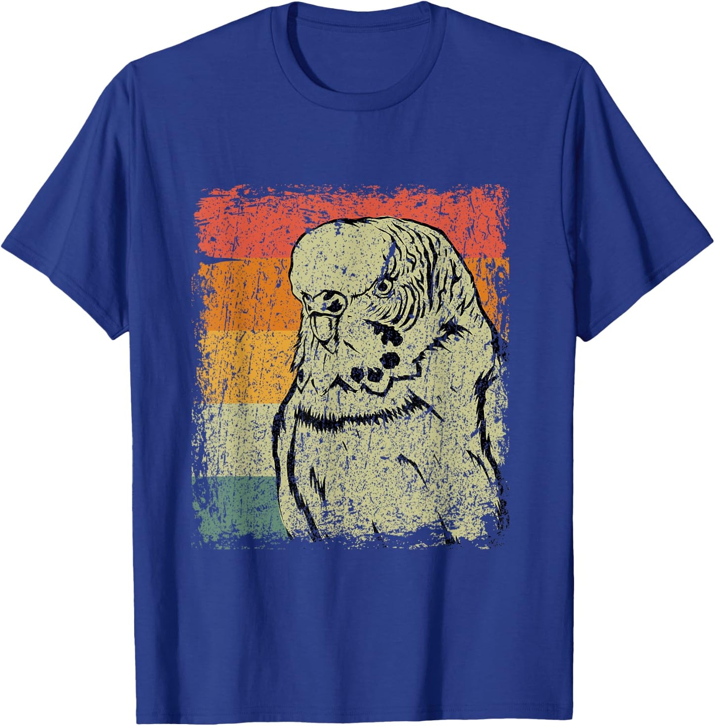 Retro Budgie Gift Vintage Budgie Bird T-Shirt - T-Shirt | Royal