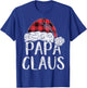 Papa Claus Christmas Costume Gift Santa Matching Family Xmas T-Shirt - T-Shirt | Royal
