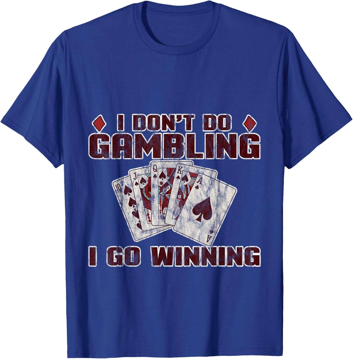 Gambler Apparel Black Modern Game - -Adults, Small, Short Sleeve T-Shirt - T-Shirt | Royal