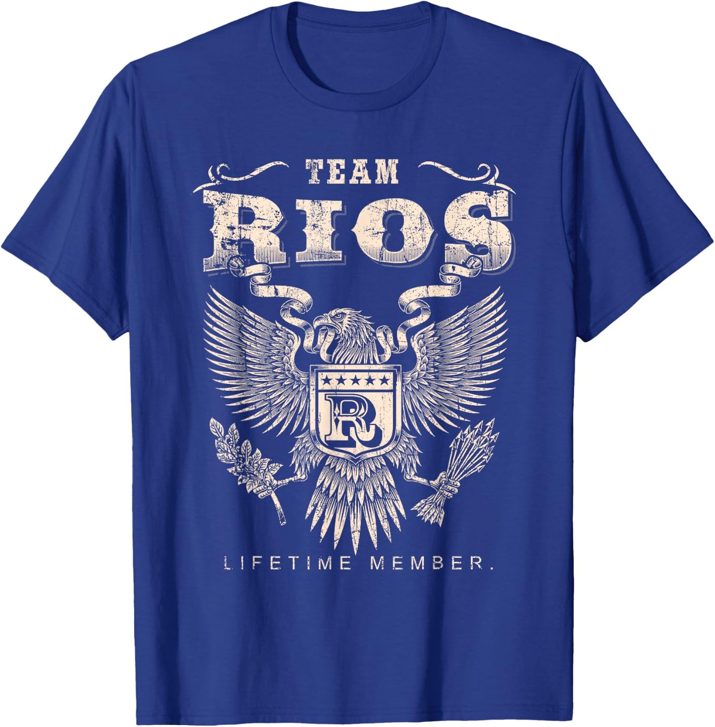 Team Rios Family Name Lifetime Member T-Shirt - T-Shirt | Royal