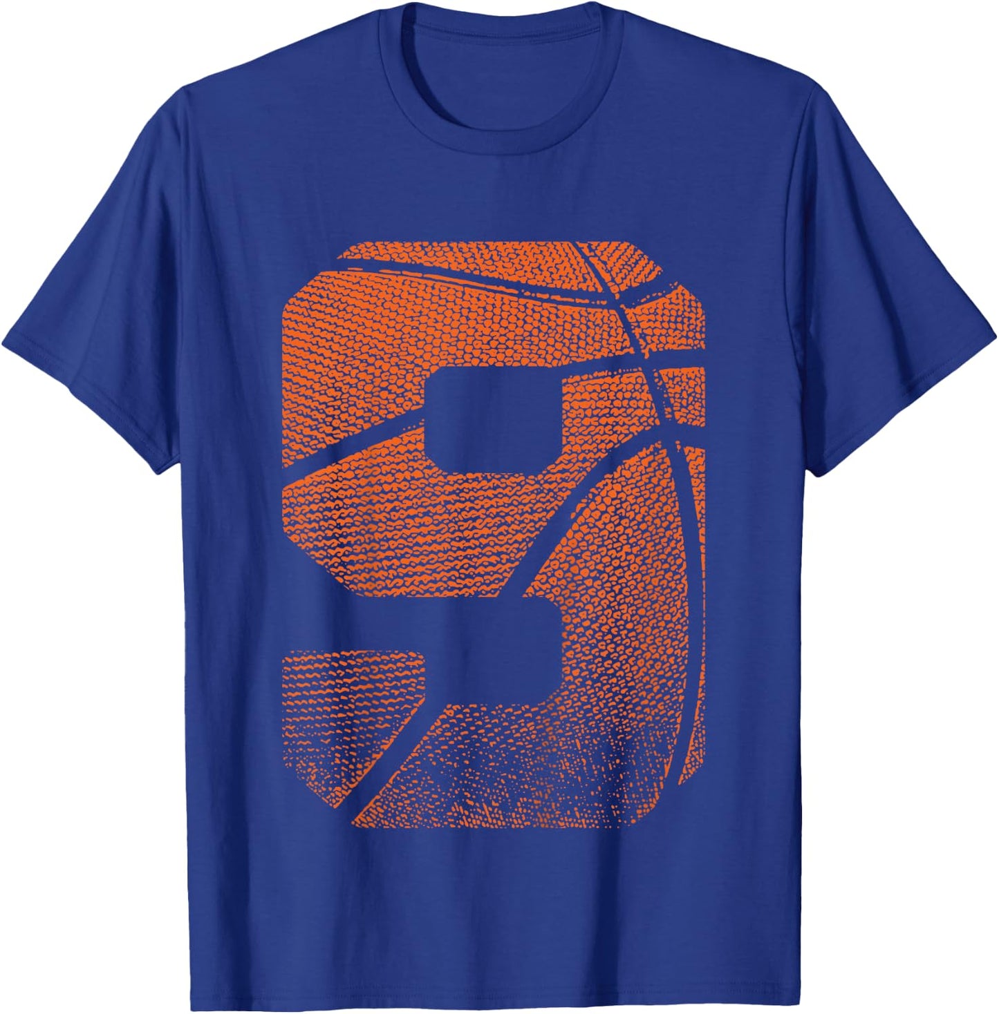 Kids 9th Birthday Boy Basketball Player Basketball 9 Years Old T-Shirt - T-Shirt | Royal