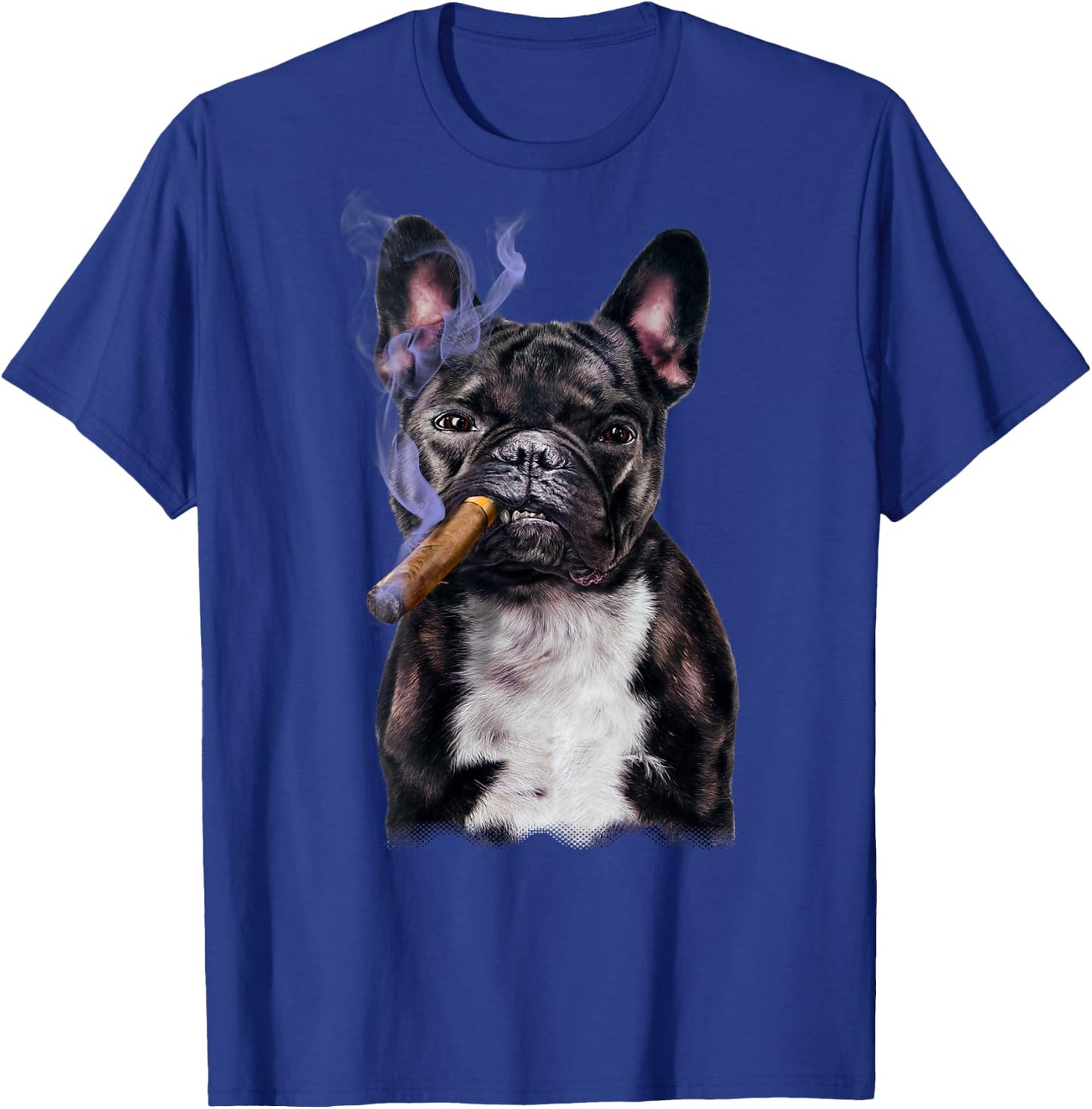 French Bull Dog with Cigar Women T-Shirt - T-Shirt | Royal
