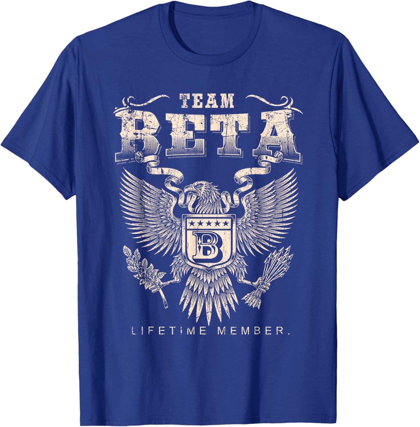 Team Beta Lifetime Member - Beta Name T-Shirt - T-Shirt | Royal