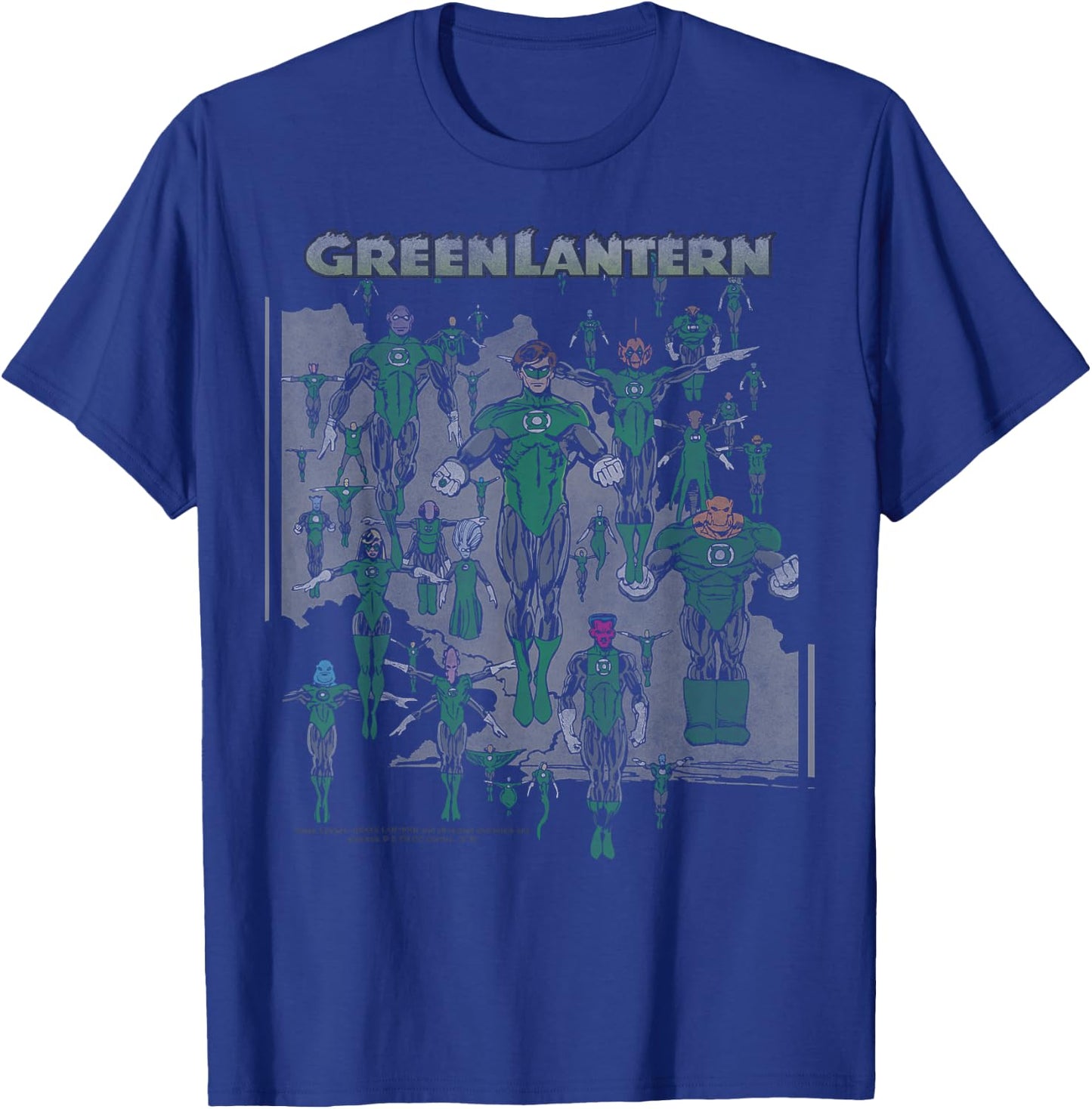 DC Comics The Green Lantern Green Group T-Shirt - T-Shirt | Royal