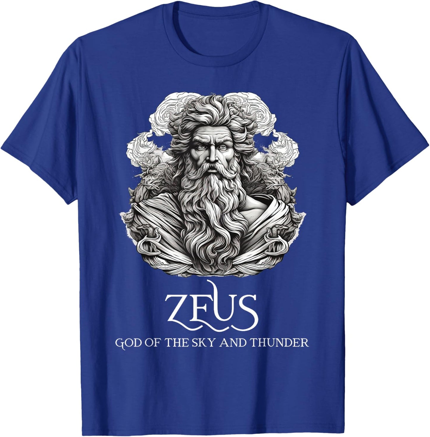 Zeus God of the The Sky & Thunder Greek Mythology Philosophy T-Shirt - T-Shirt | Royal