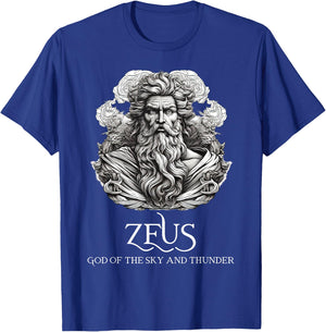 Zeus God of the The Sky & Thunder Greek Mythology Philosophy T-Shirt - T-Shirt | Royal