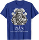 Zeus God of the The Sky & Thunder Greek Mythology Philosophy T-Shirt - T-Shirt | Royal