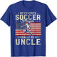 My Favorite Soccer Player Calls Me Uncle Fathers Day Vintage T-Shirt - T-Shirt | Royal