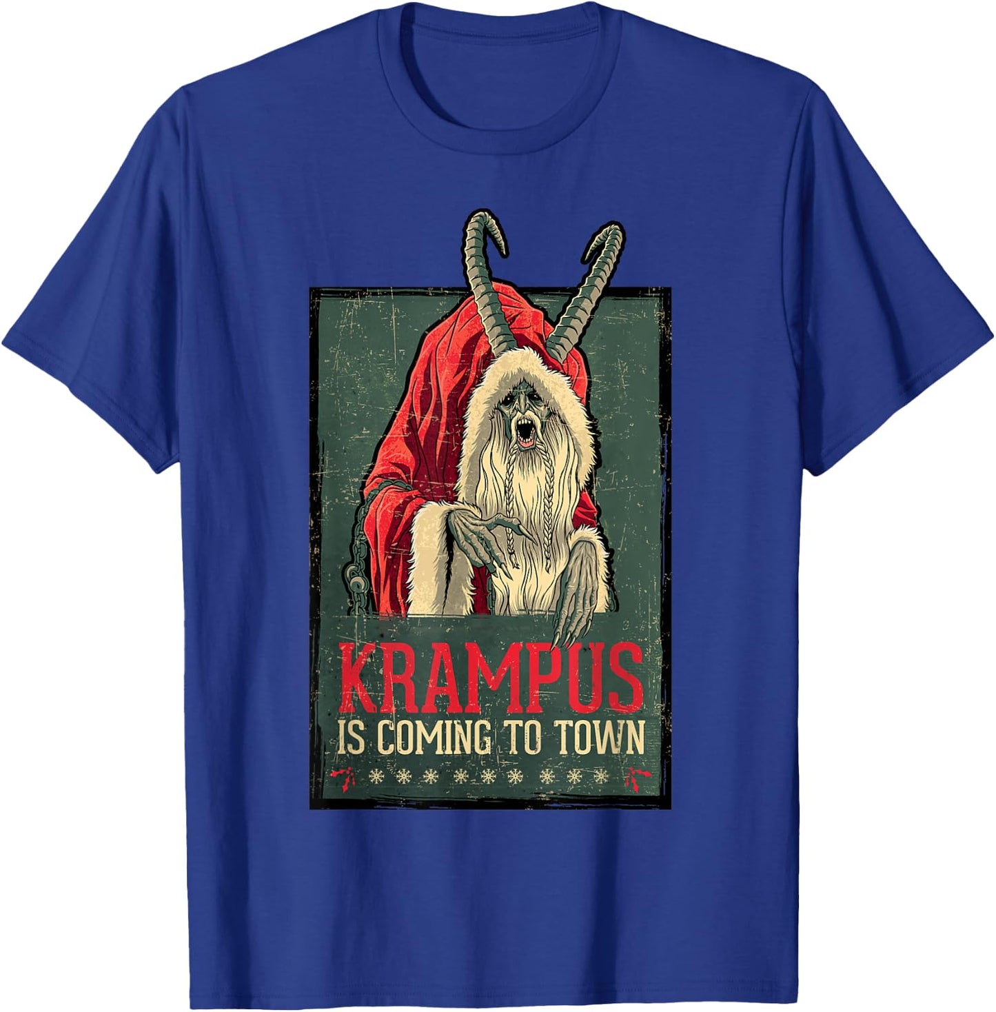 Legendary Pictures Krampus Poster Vintage T-Shirt - T-Shirt | Royal