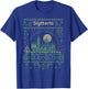 Harry Potter Christmas Slytherin Ugly Sweater T-Shirt - T-Shirt | Royal