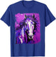 Farm Animal Purple Horse T-Shirt - T-Shirt | Royal