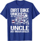 Dirt Bike Uncle Just Like a Normal Uncle But Much Cooler T-Shirt - T-Shirt | Royal