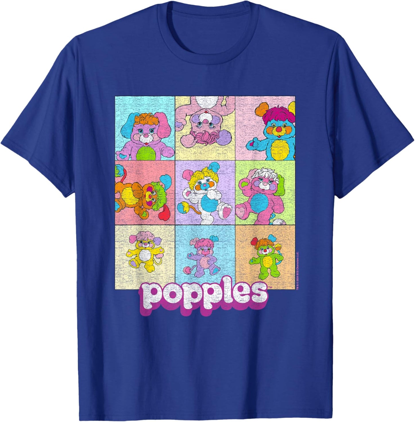 Popples Popple Squares T-Shirt - T-Shirt | Royal