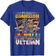 Proud Grandson Of A Vietnam Veteran Shirt | Vietnam War Vet T-Shirt - T-Shirt | Royal