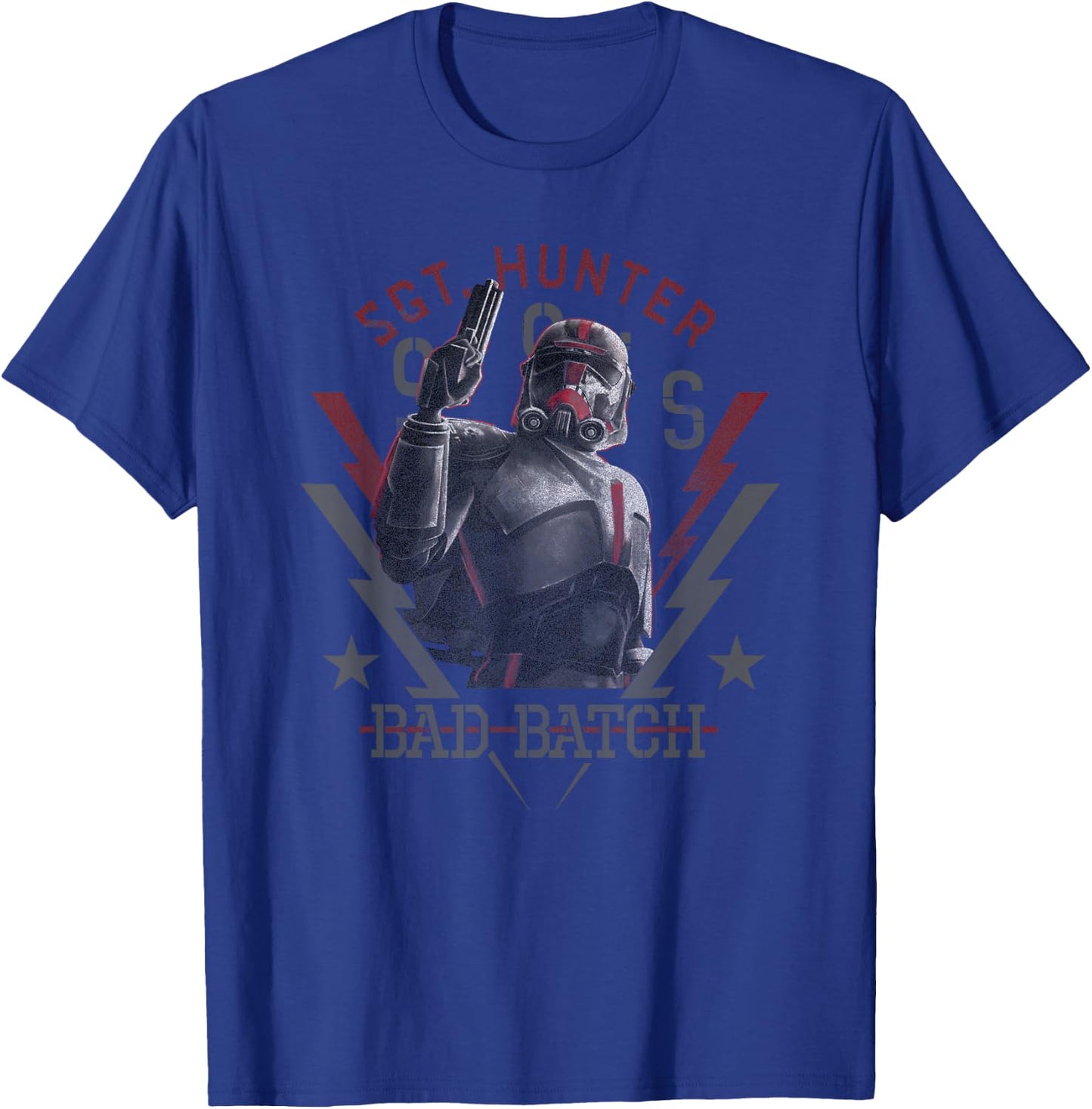 Star Wars: The Bad Batch Sgt. Hunter Army Crate T-Shirt - T-Shirt | Royal