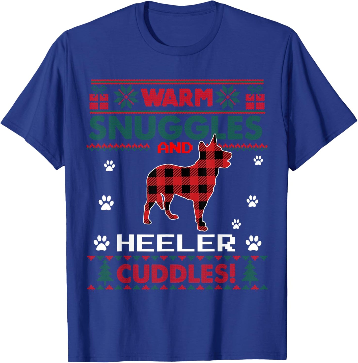 Heeler Dog Lover Christmas Pajama Shirt Xmas Ugly Christmas T-Shirt - T-Shirt | Royal