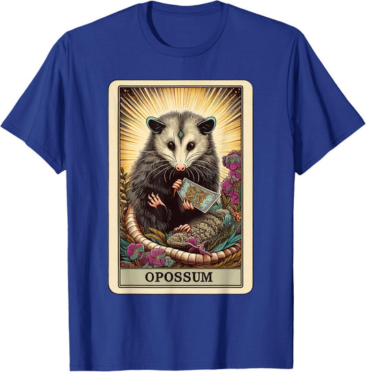 Aesthetic Cottagecore The Opossum Possum Tarot Card Game T-Shirt - T-Shirt | Royal