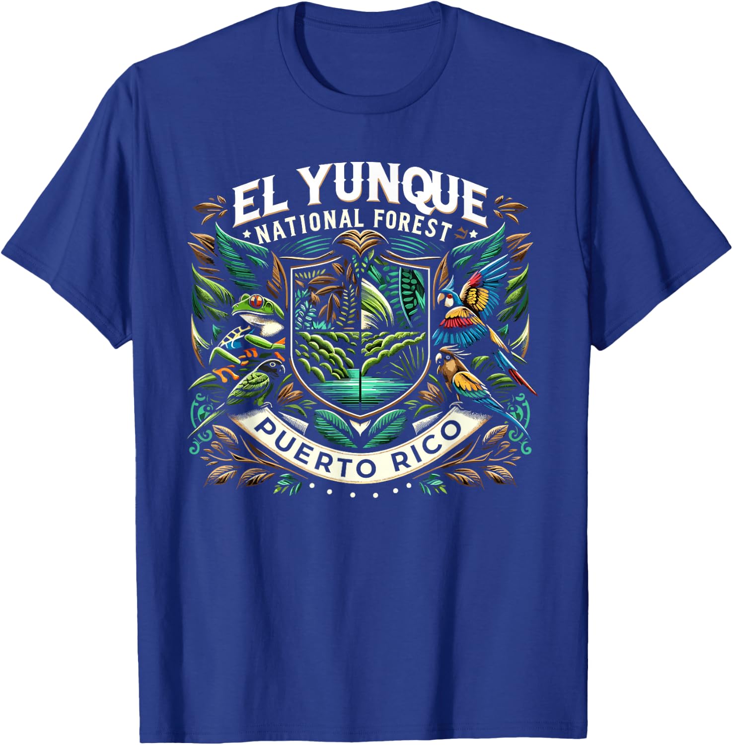 El Yunque National Forest Shirt Wildlife Puerto Rico T-Shirt - T-Shirt | Royal
