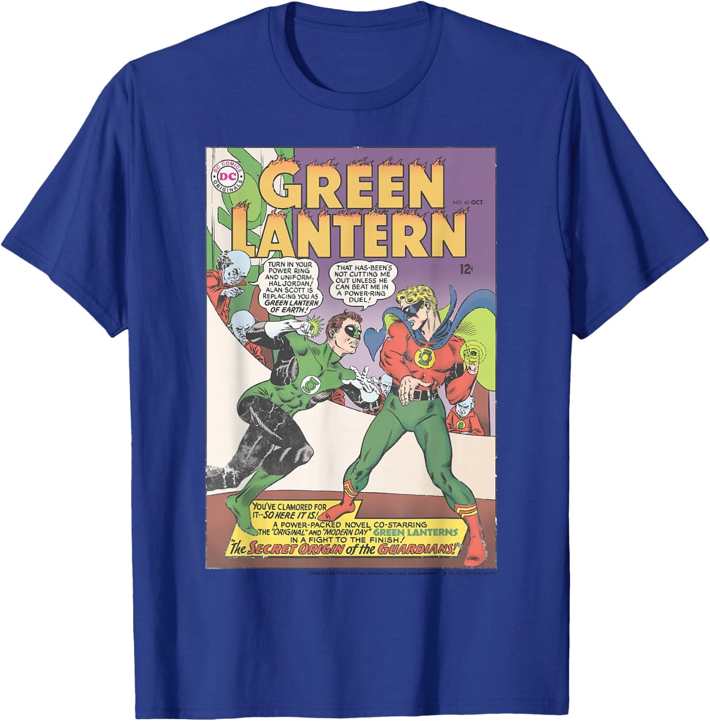 DC Comics The Green Lantern Comic Cover T-Shirt - T-Shirt | Royal