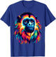 Cool Howler Monkey Spirit Animal Illustration Tie Dye Art T-Shirt - T-Shirt | Royal