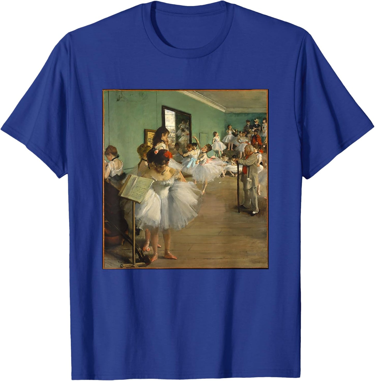 Edgar Degas The Dance Class Ballet Impressionism Art T-Shirt - T-Shirt | Royal