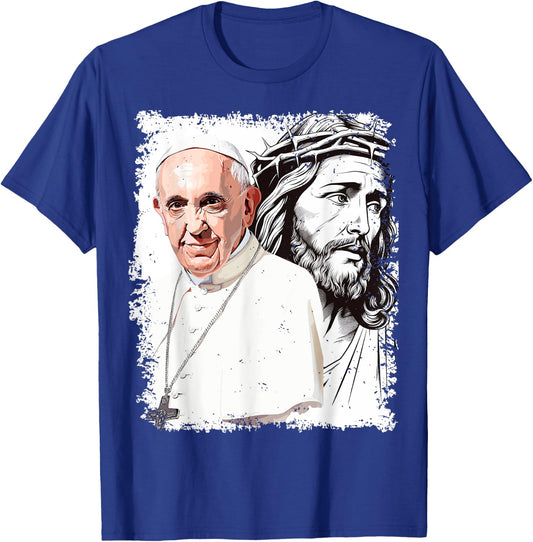 Pope Francis Jesus T-Shirt - T-Shirt | Royal