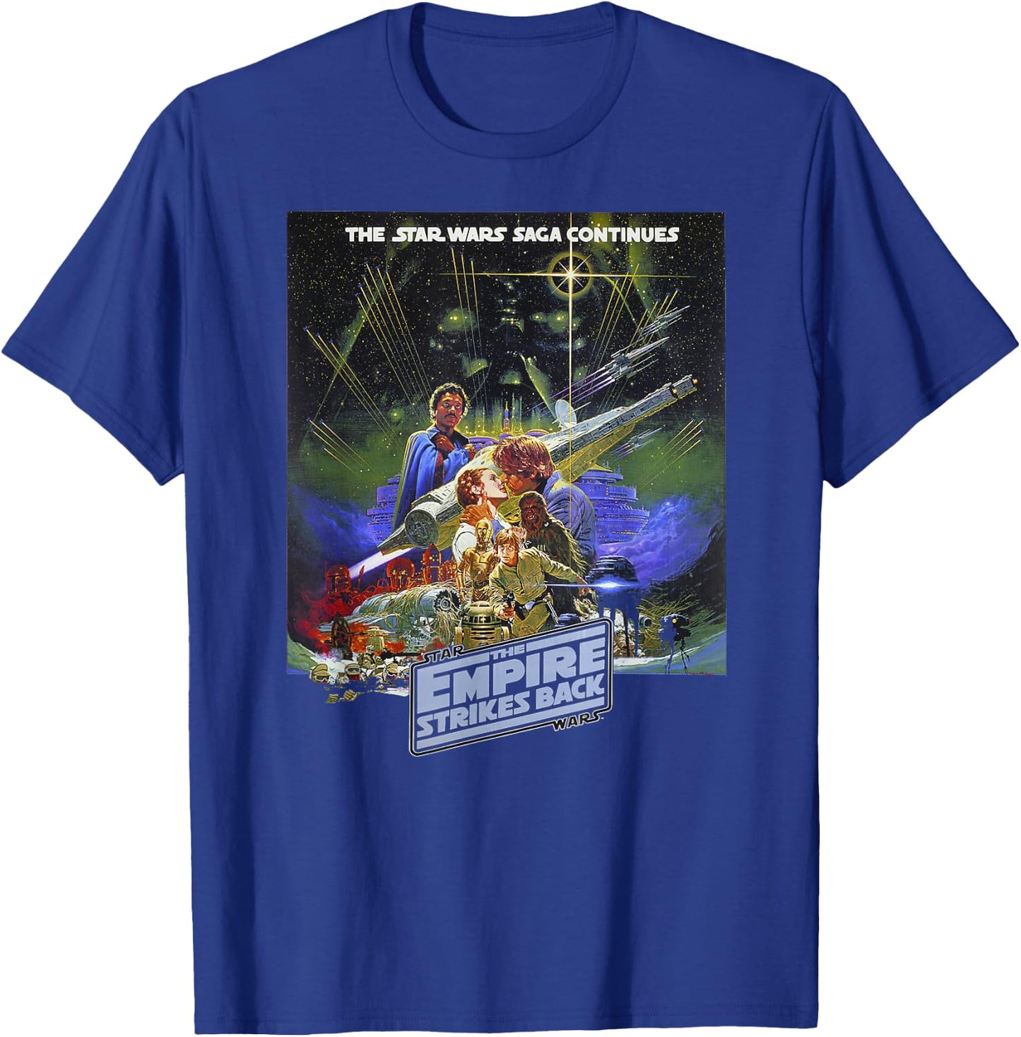 Star Wars: The Empire Strikes Back 40 Years Poster T-Shirt - T-Shirt | Royal