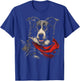 Cool Motorcycle Dad Biker Dog Funny Border Collie Dad Rider Men T-Shirt - T-Shirt | Royal