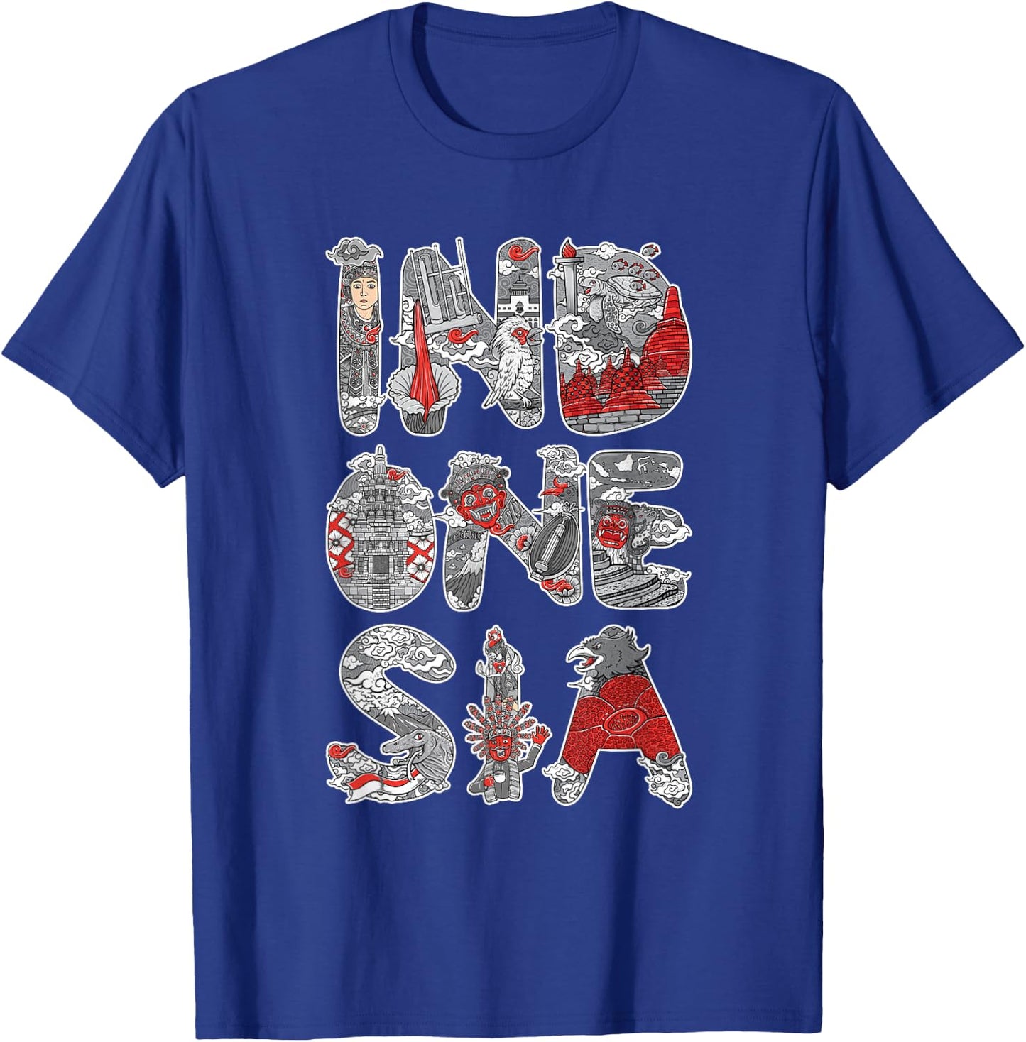 Asia Borobudur Temple Indonesia T-Shirt - T-Shirt | Royal