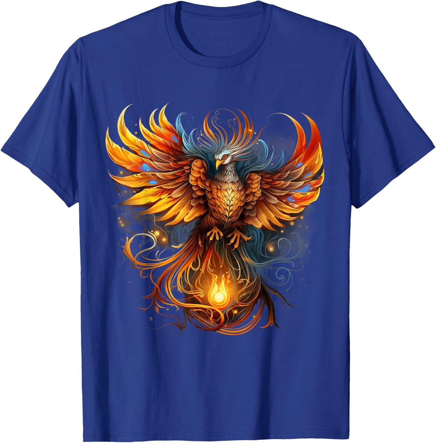 Rising Phoenix Majestic Fire Bird Fenix Fantasy Mythological T-Shirt - T-Shirt | Royal