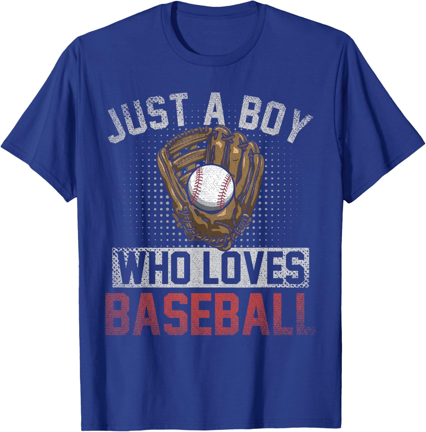 Just A Boy Who Loves Baseball Fan Pitcher Boys Baseball T-Shirt - T-Shirt | Royal
