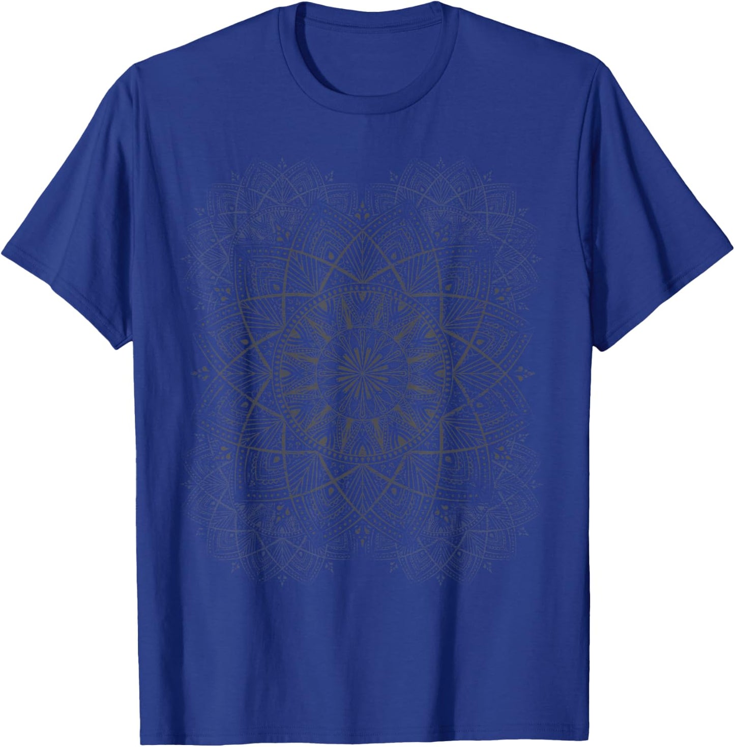 Yoga Teacher Peace Hippie Gift Mandala T-Shirt - T-Shirt | Royal