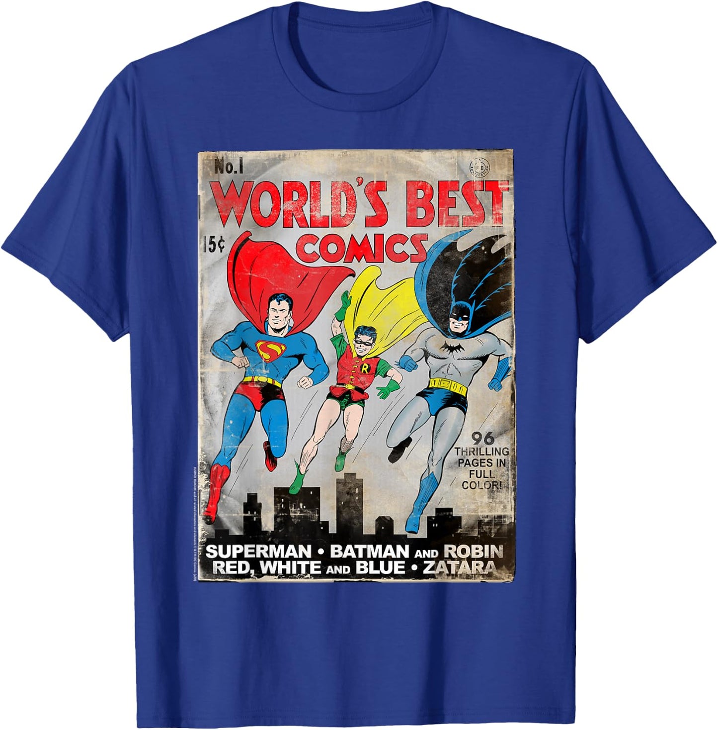 DC Comics Worlds Best Comics #1 Cover T-Shirt - T-Shirt | Royal